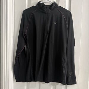 Paradox | Performance Quarter 1/4 Zip Pullover: Black | Womens XL